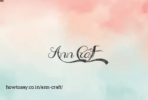 Ann Craft