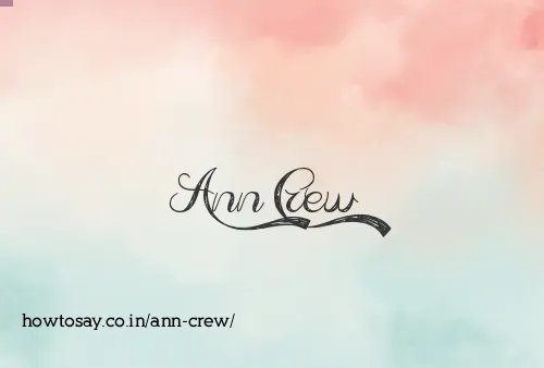 Ann Crew