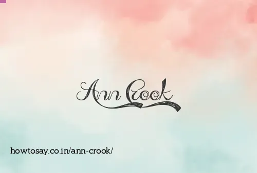 Ann Crook