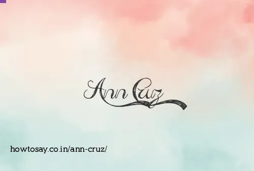 Ann Cruz