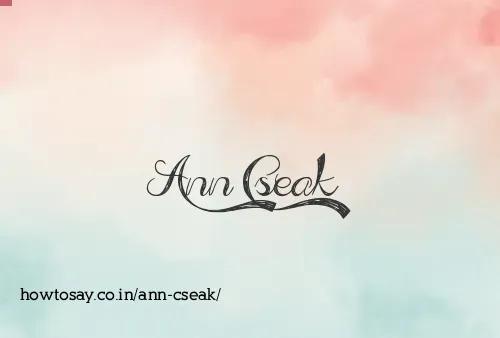 Ann Cseak