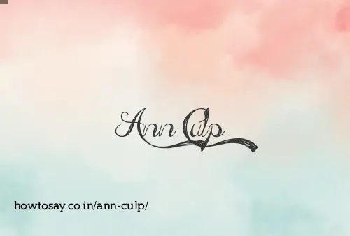 Ann Culp