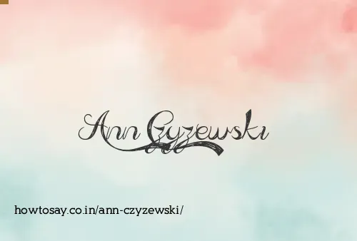 Ann Czyzewski