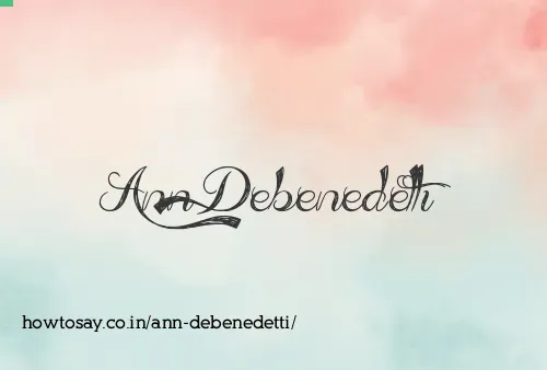Ann Debenedetti