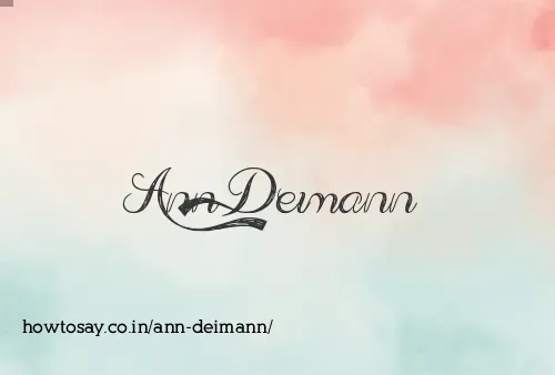 Ann Deimann