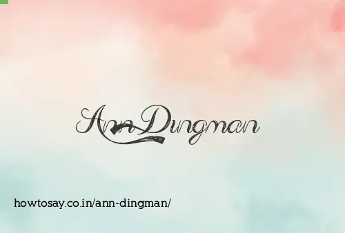 Ann Dingman