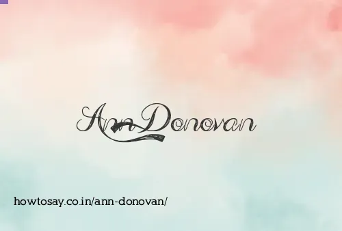 Ann Donovan