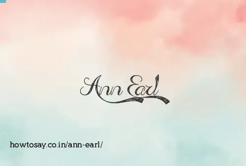 Ann Earl