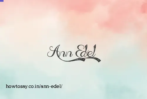 Ann Edel