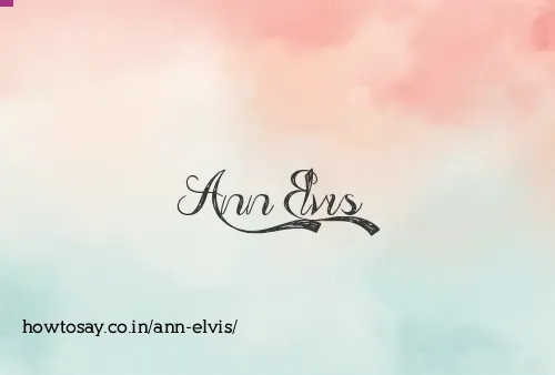 Ann Elvis