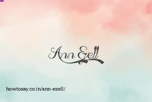 Ann Ezell