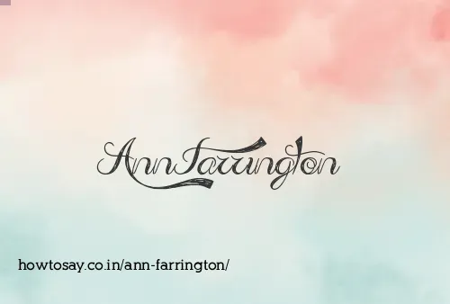 Ann Farrington