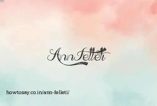 Ann Felleti