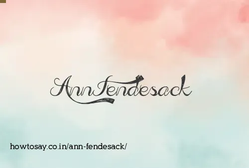 Ann Fendesack