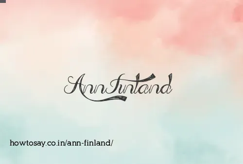 Ann Finland