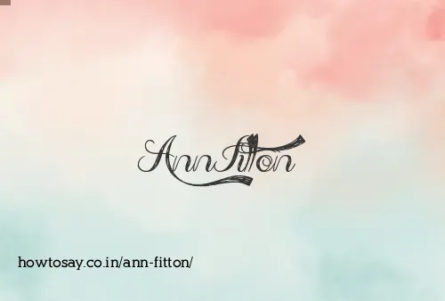 Ann Fitton
