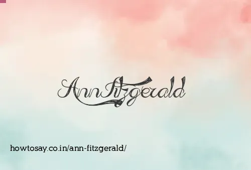 Ann Fitzgerald
