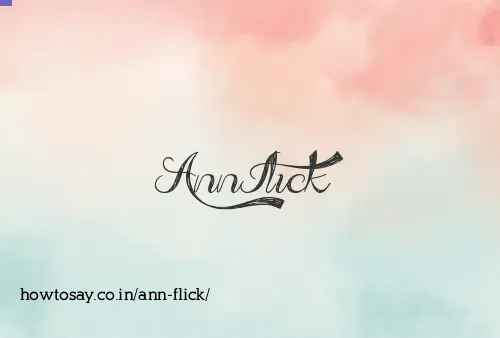 Ann Flick