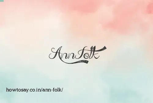 Ann Folk