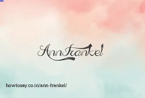 Ann Frankel