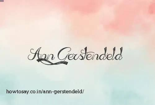 Ann Gerstendeld