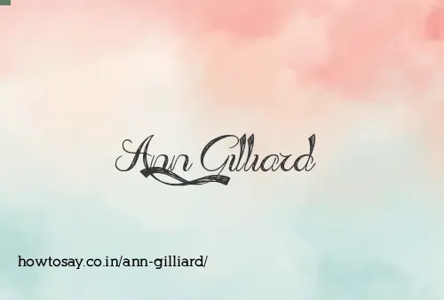 Ann Gilliard