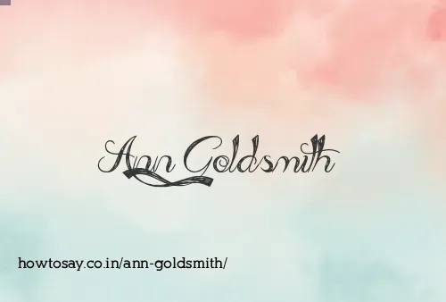 Ann Goldsmith