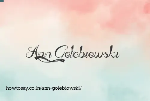 Ann Golebiowski