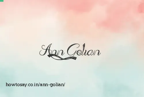 Ann Golian