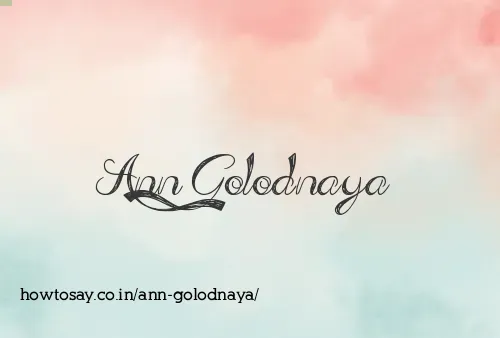 Ann Golodnaya