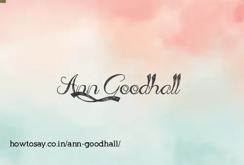 Ann Goodhall