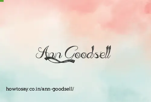 Ann Goodsell
