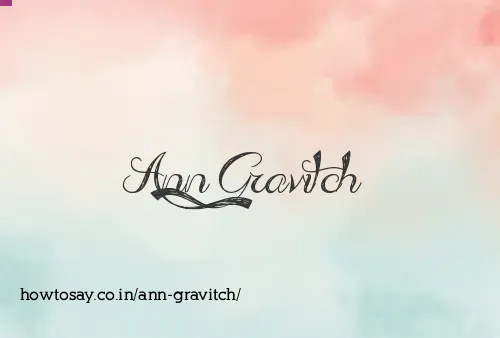 Ann Gravitch