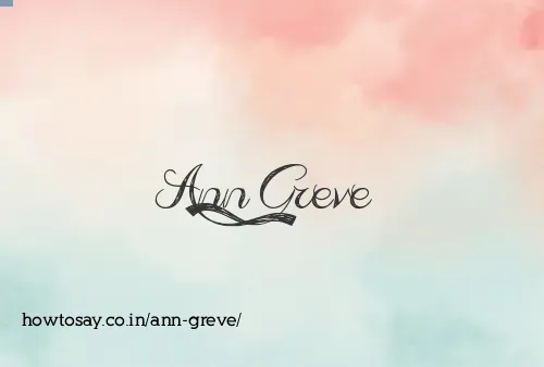 Ann Greve