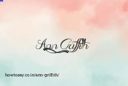 Ann Griffith