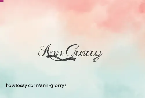 Ann Grorry