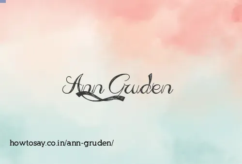 Ann Gruden