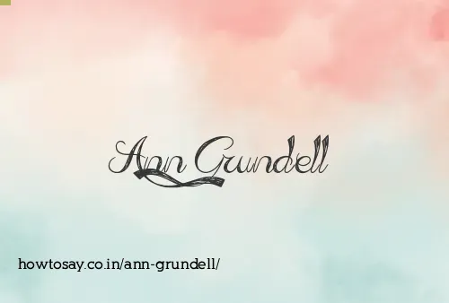 Ann Grundell