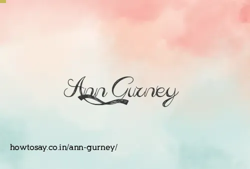 Ann Gurney