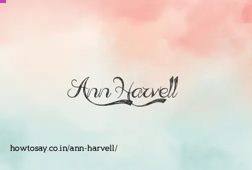 Ann Harvell