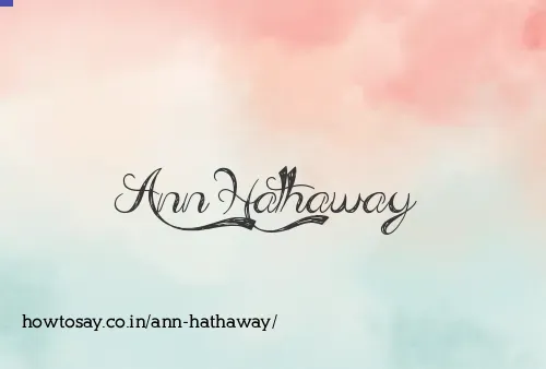 Ann Hathaway