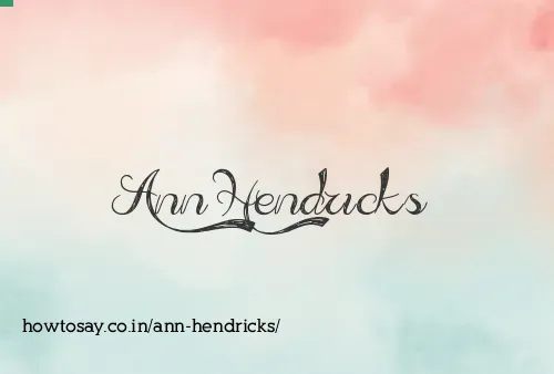Ann Hendricks