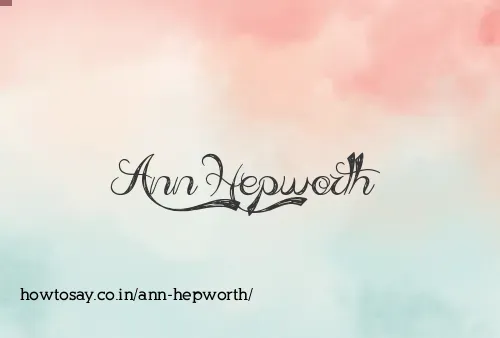 Ann Hepworth