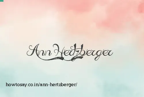 Ann Hertzberger