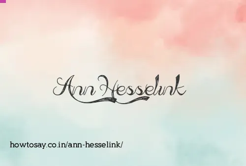 Ann Hesselink