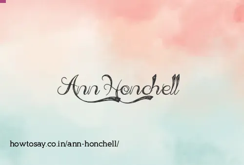 Ann Honchell