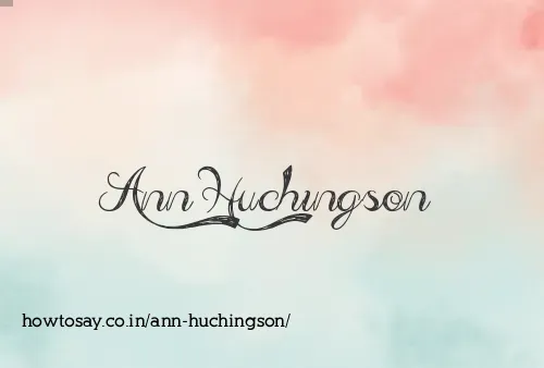 Ann Huchingson