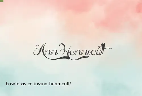 Ann Hunnicutt