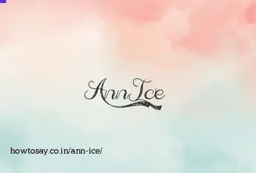 Ann Ice