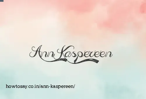 Ann Kaspereen